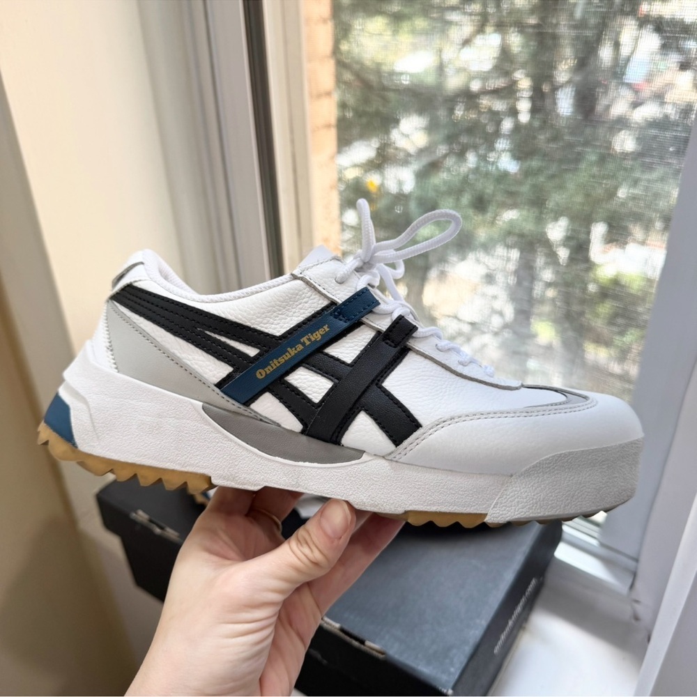 New Onitsuka Tiger Delegation Ex Sneakers White Black - Picture 10 of 10